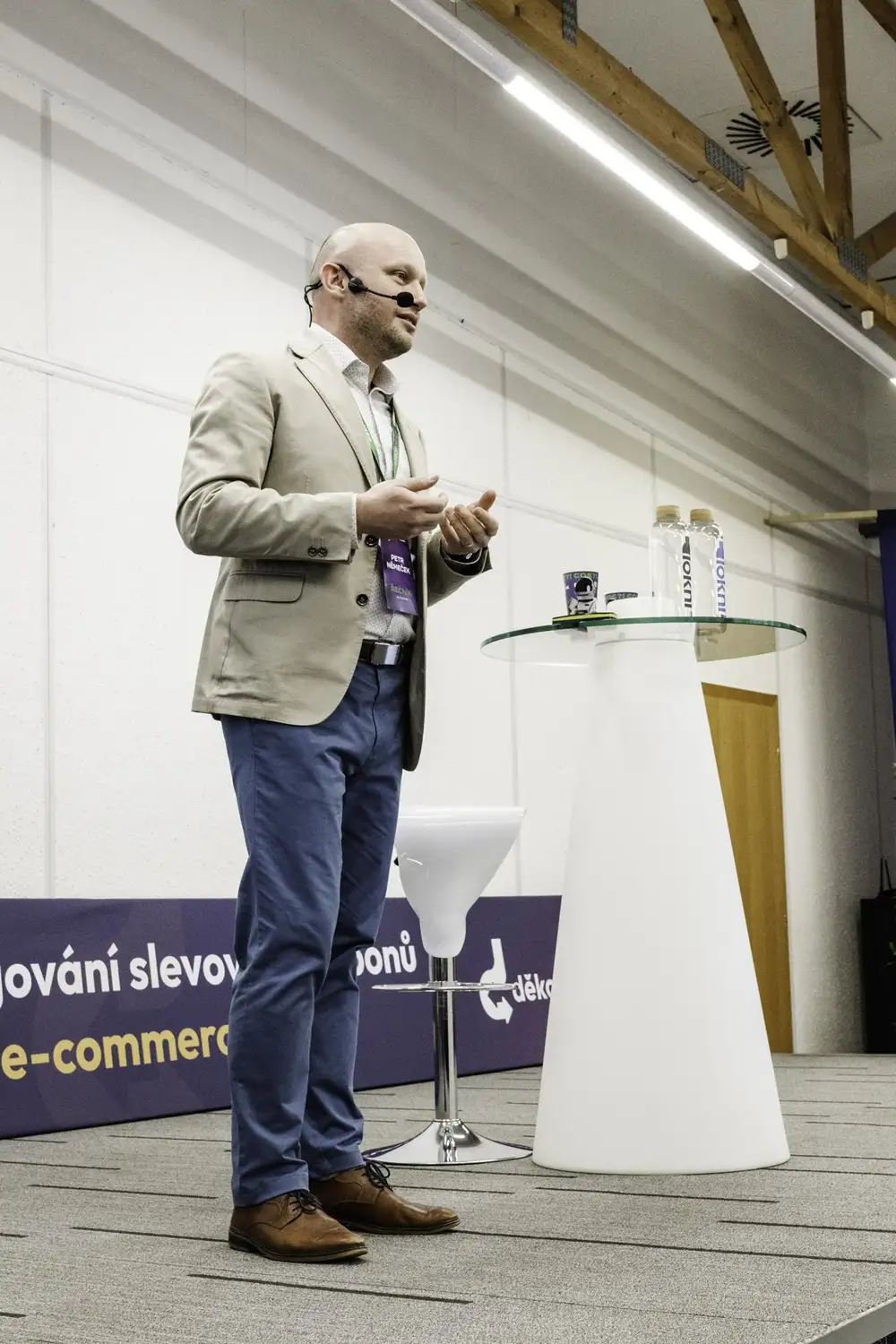Petr Němeček na pódiu